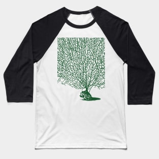 Green Sea Fan Coral Baseball T-Shirt